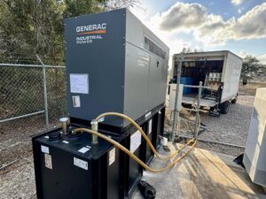 Generator fuel polishing and cleaning